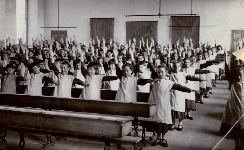 Girls classroom at the Ashley Down Orphan Homes